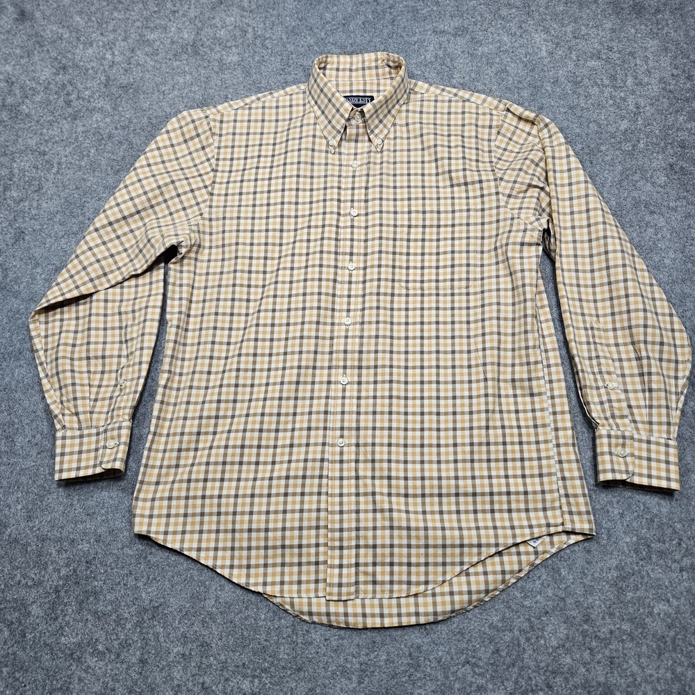 Lands‎ End Mens Regular Fit Button Down Shirt Size 16 - 34 Long Sleeve